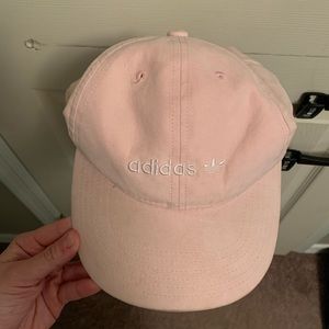 addidas light pink hat